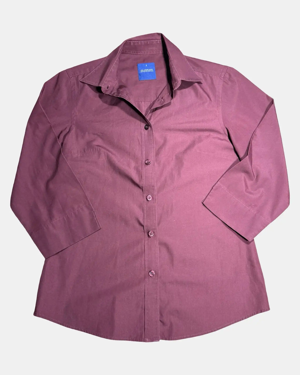 Purple Button Up Fitted Shirt