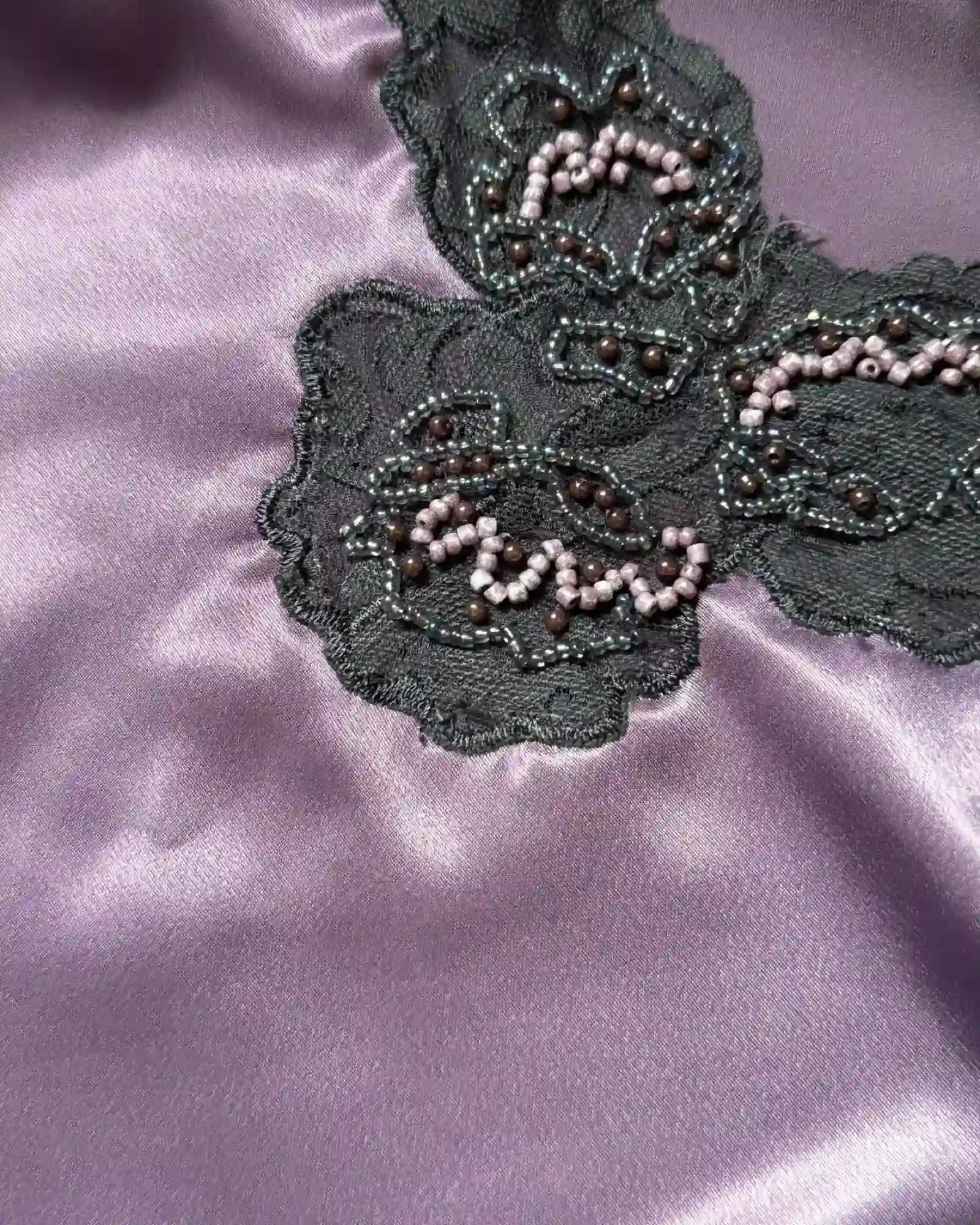 Purple Cami Top with Beading Details