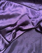 Purple Tie Up Top with Bow Details