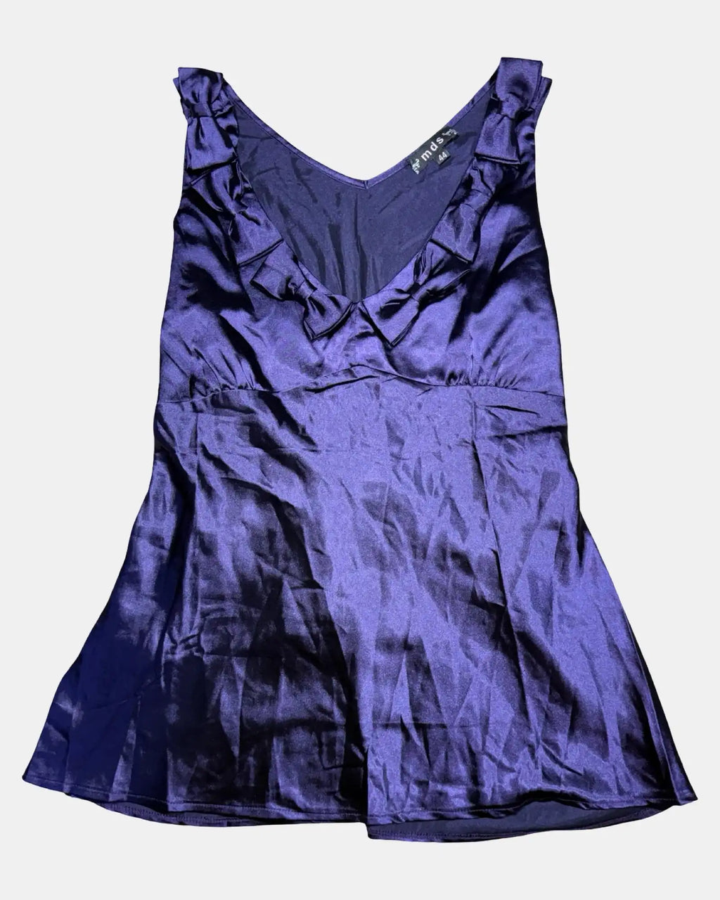 Purple Tie Up Top with Bow Details