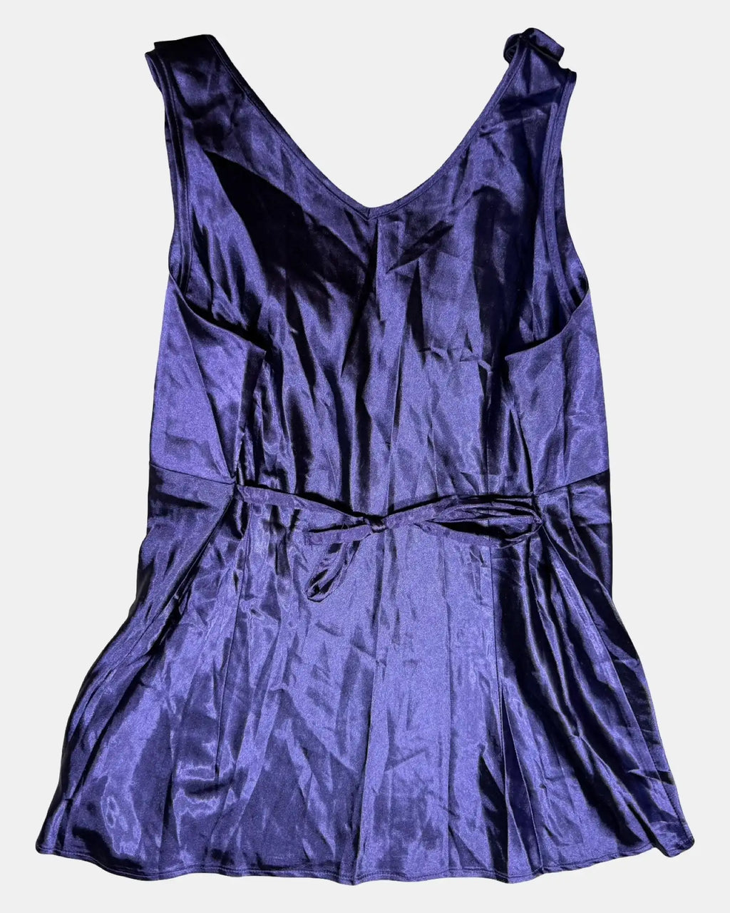 Purple Tie Up Top with Bow Details