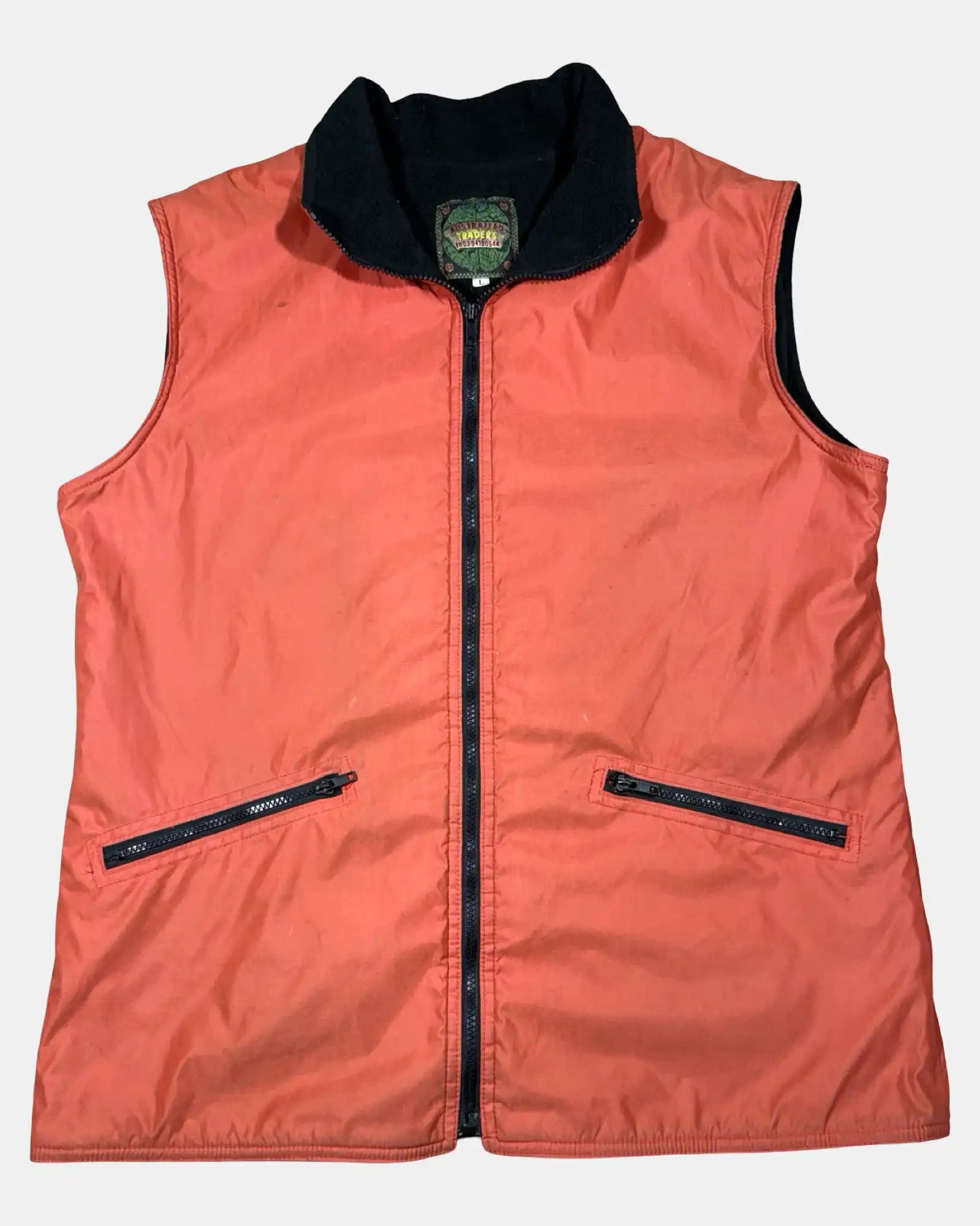 Orange Vest with Black Trim