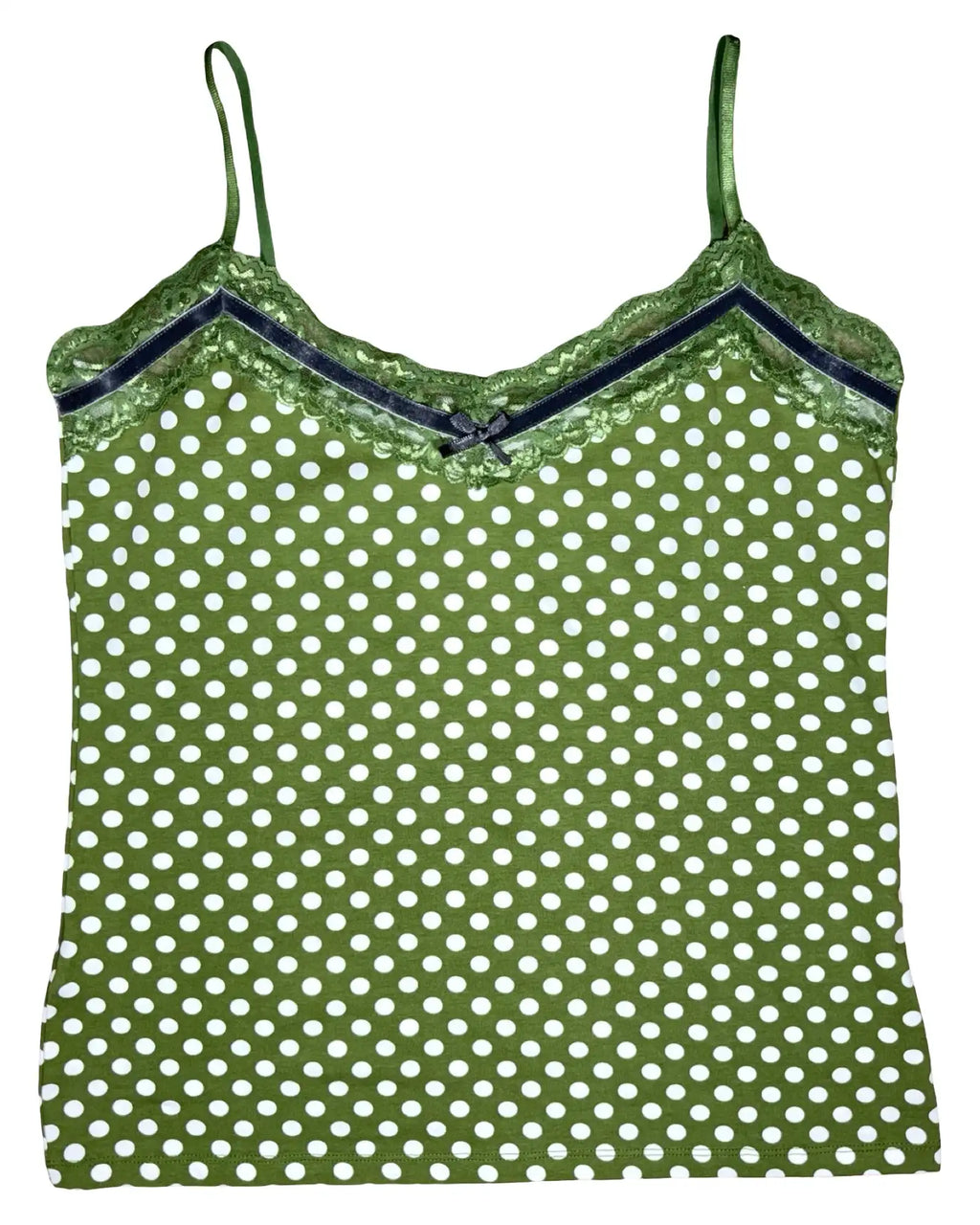Green Polka Dot Cami Top