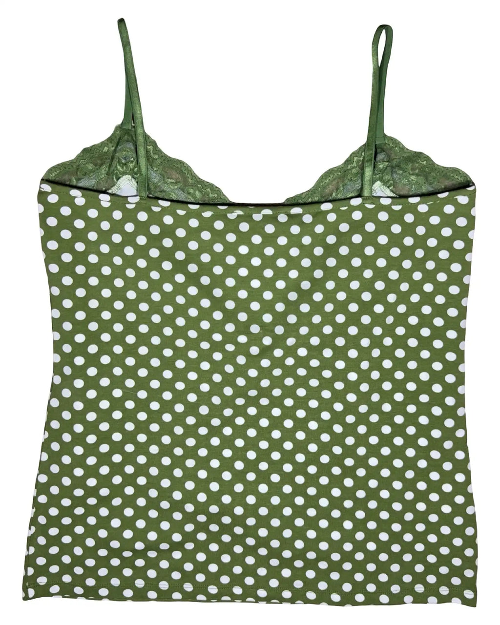 Green Polka Dot Cami Top