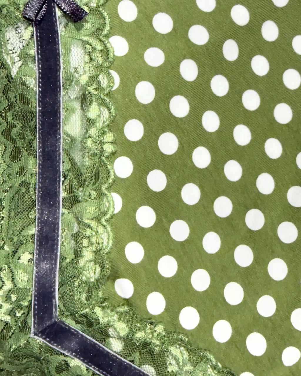 Green Polka Dot Cami Top