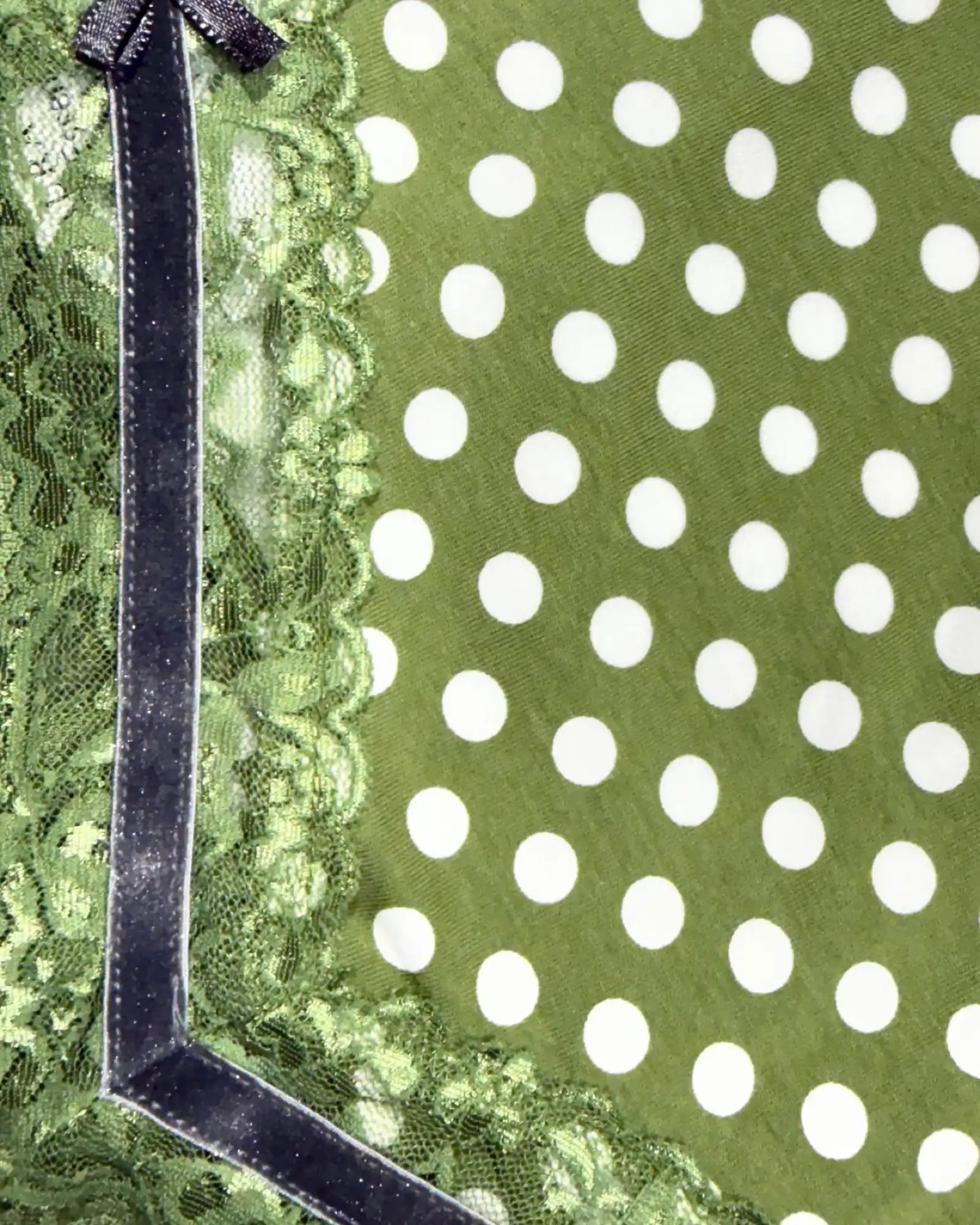 Green Polka Dot Cami Top