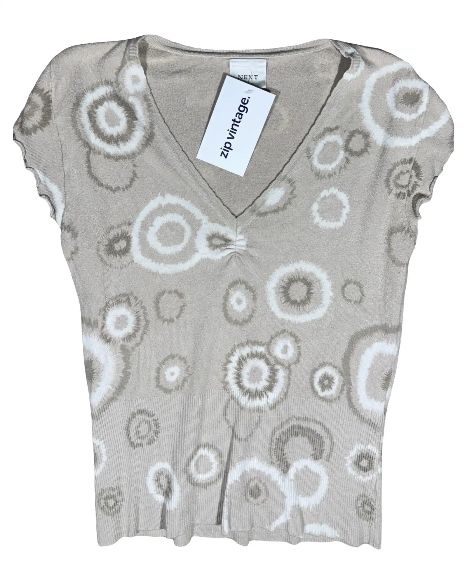Light Brown Tie Die Top