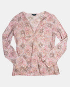 Pink and Brown Paisley Long Sleeve
