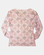 Pink and Brown Paisley Long Sleeve