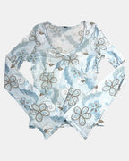Blue Mesh Fairy Core Top