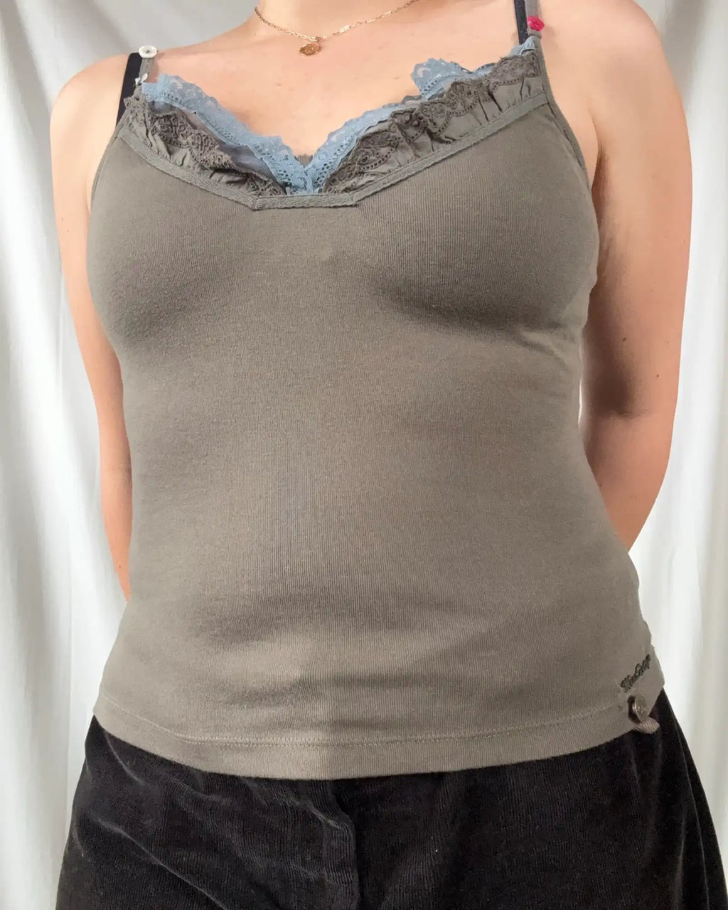 Miss Sixty Khaki Cami Top
