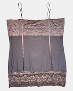 Brown Lacy Cami Top