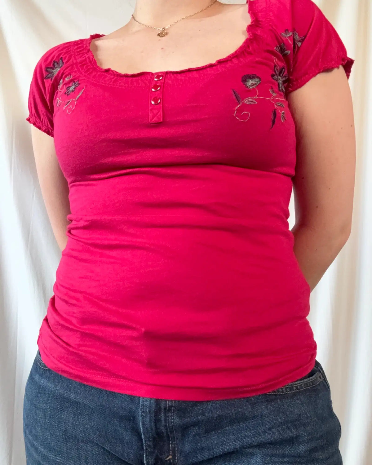 Espirit 2000s Style Scoop Neck Top