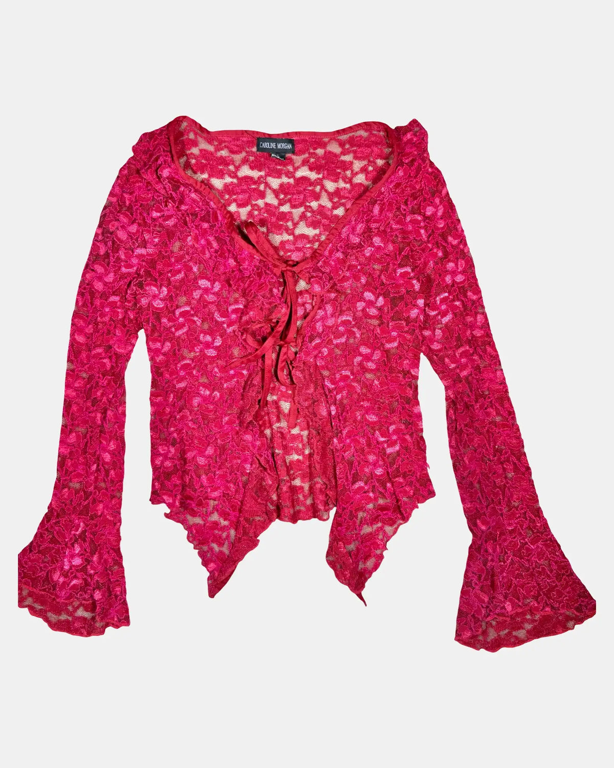 Floral CKM Tie Up Top