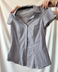 Black and White Striped Blouse