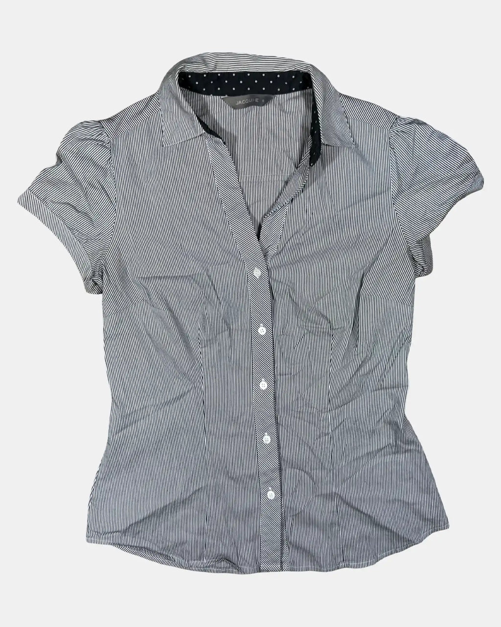 Black and White Striped Blouse