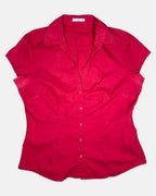 Red button Up Blouse