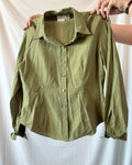 Green Button Up Blouse