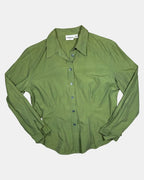 Green Button Up Blouse
