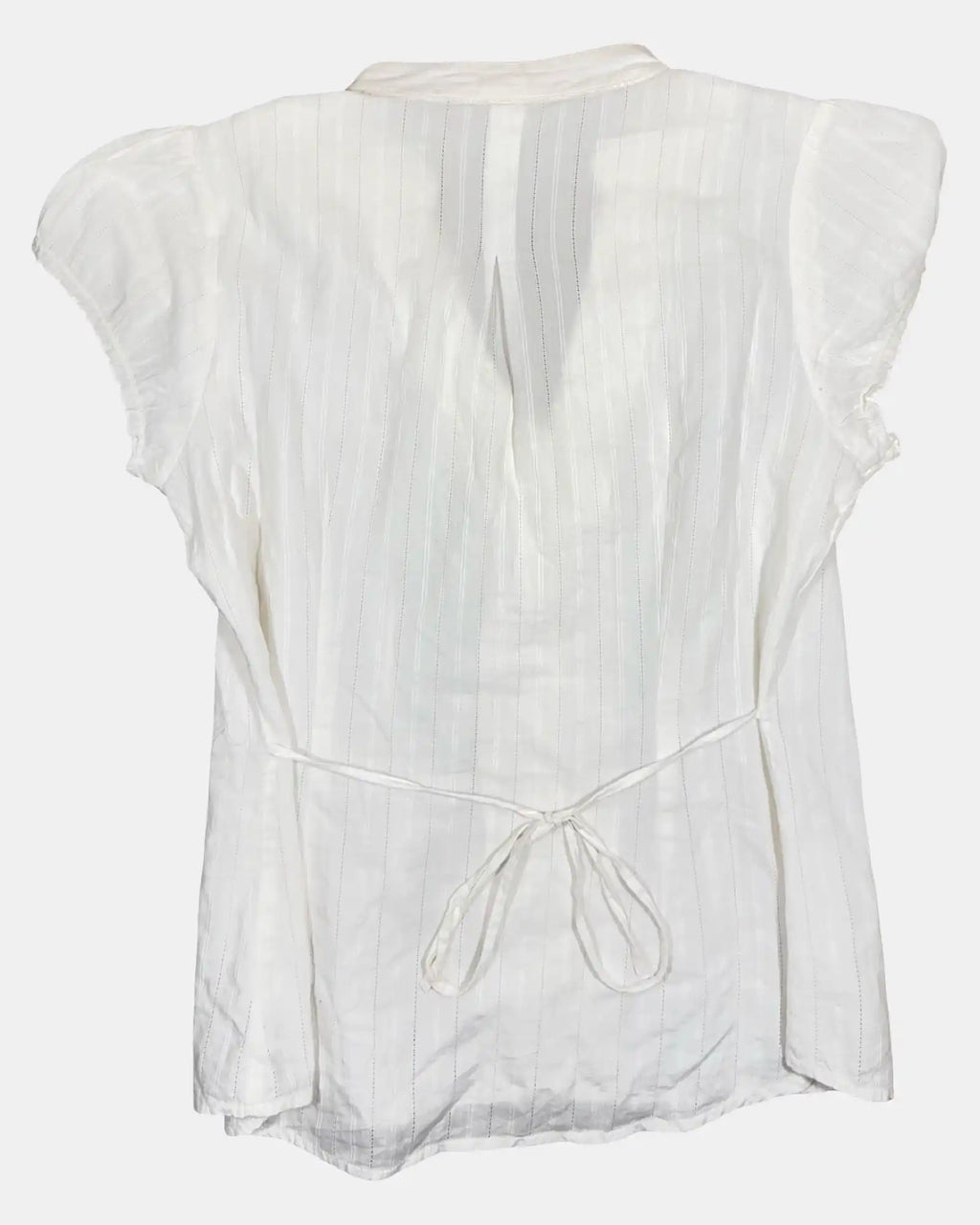 White Ruched Blouse