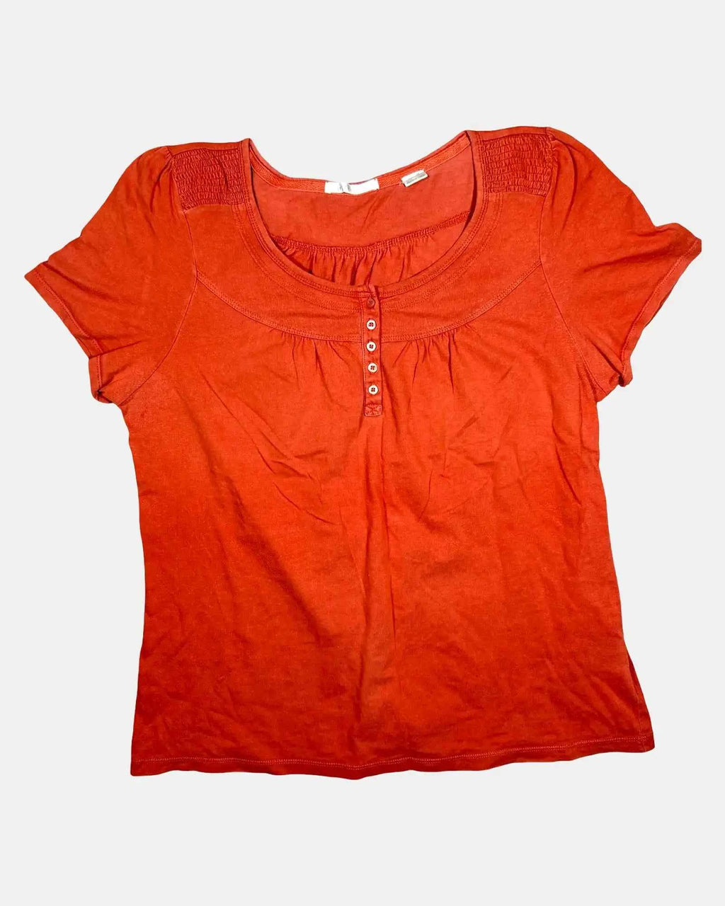 Orange Baby Doll Top