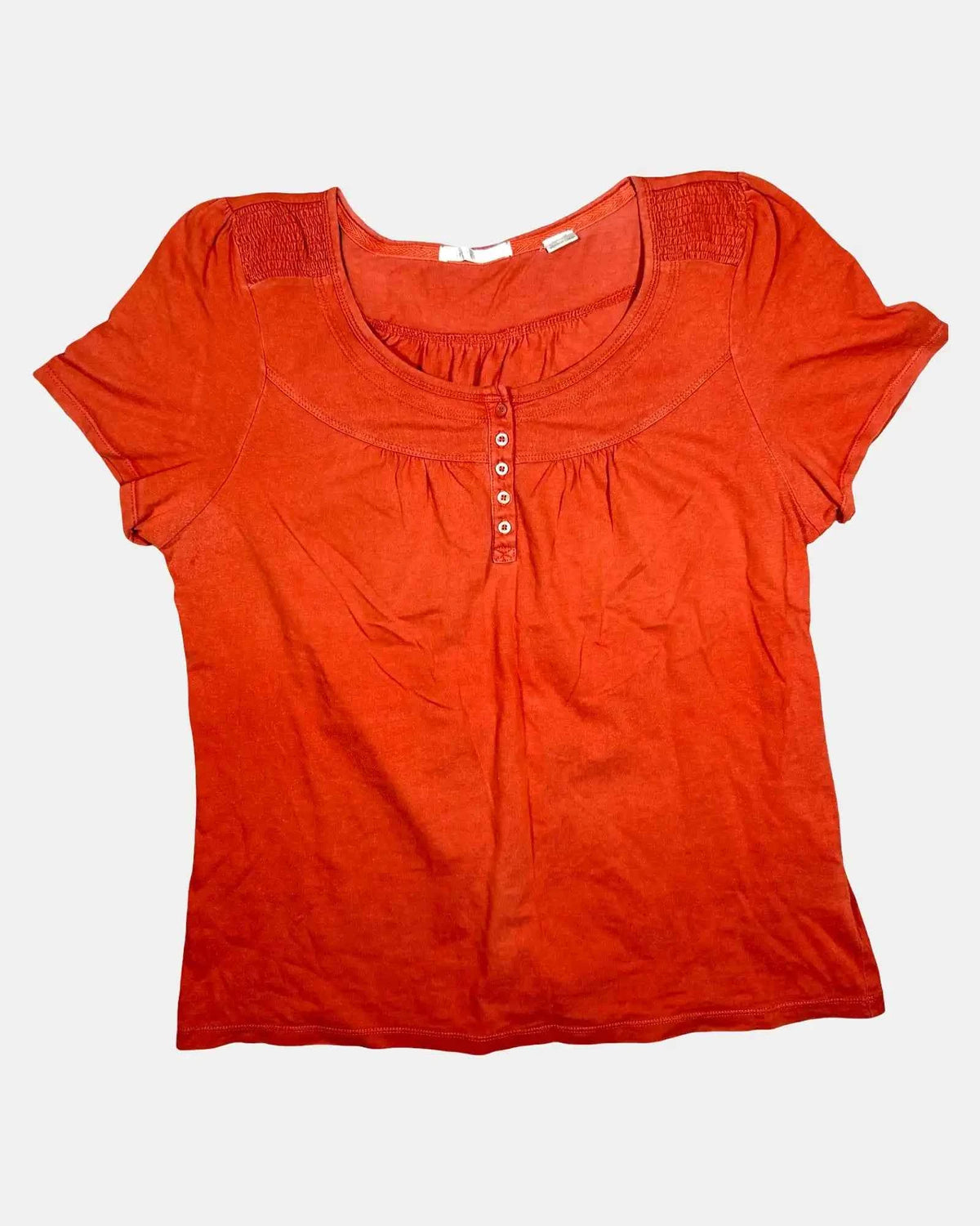 Orange Baby Doll Top