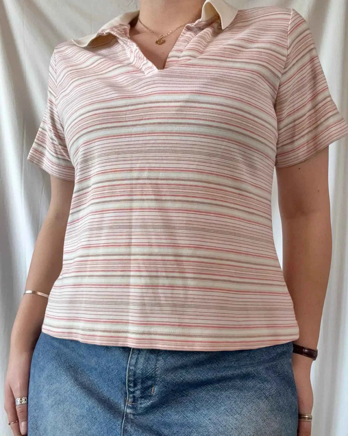 White Striped Shirt