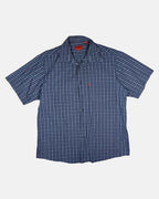 Blue Checked Button Up Top