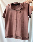 Brown Adidas Polo Top
