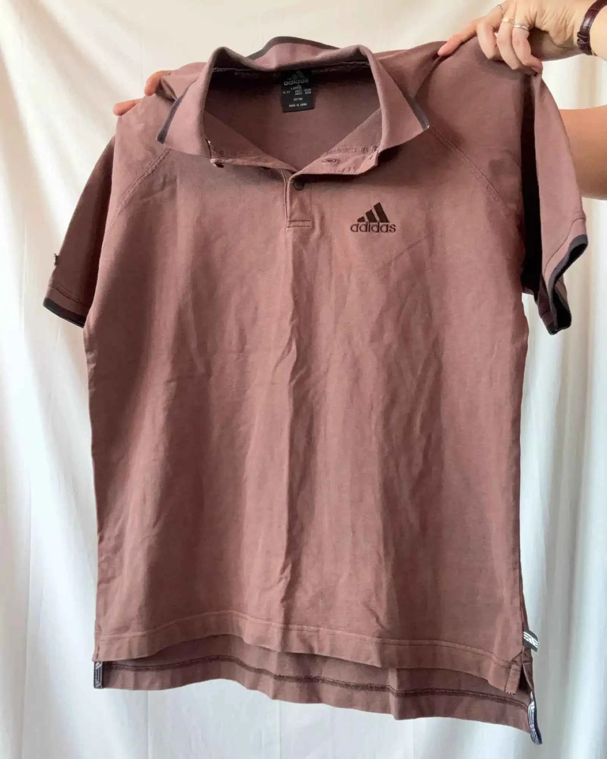 Brown Adidas Polo Top