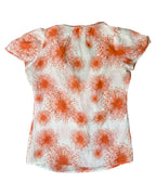 Orange Flowy Lightweight Top