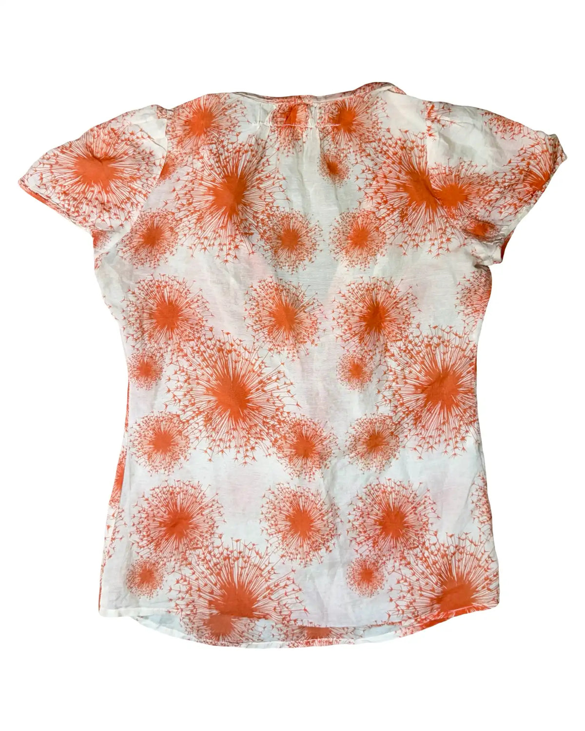 Orange Flowy Lightweight Top