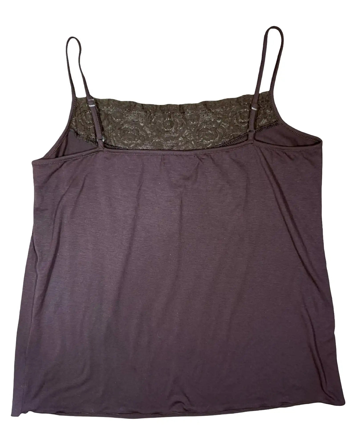 Brown Lace Singlet Top
