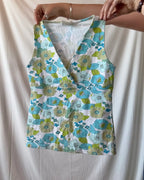70s Style Wrap Top