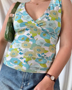 70s Style Wrap Top