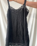 Black Beaaded Cami Top