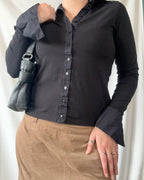 Staple Black Button Up