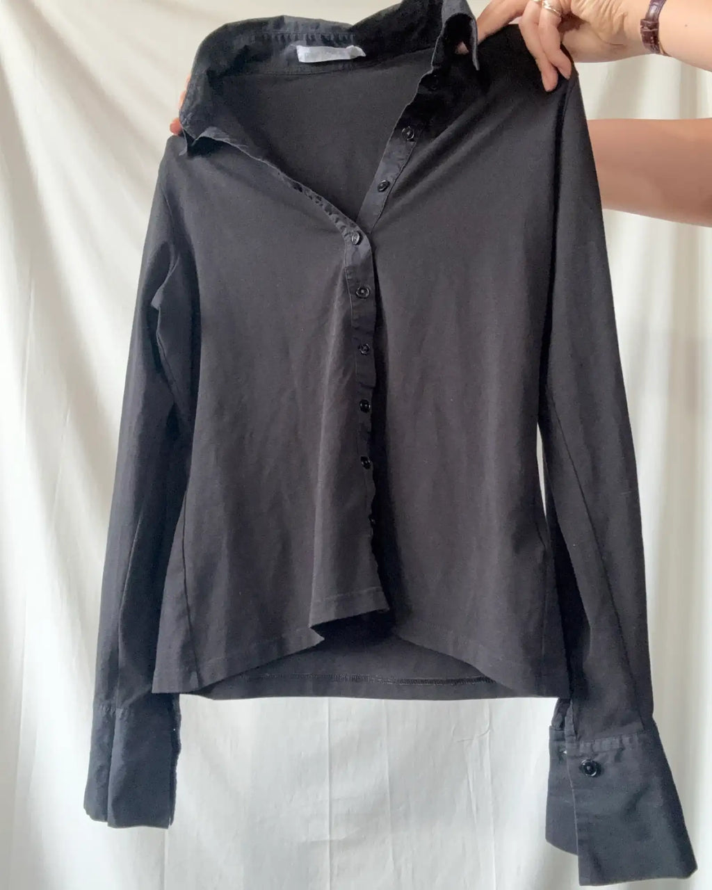 Staple Black Button Up