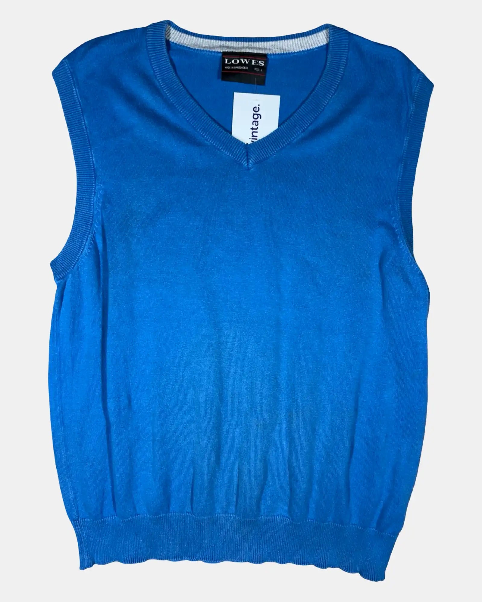 Blue Knit Vest