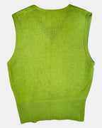Green Knit 90s Style Vest