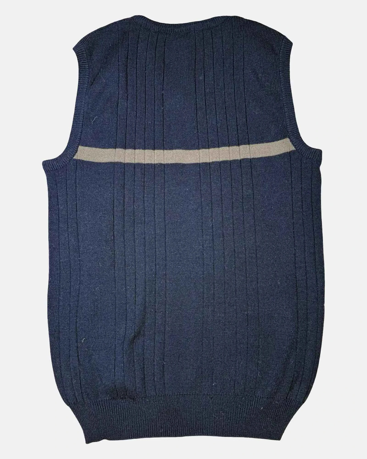 Blue and Brown Knit Vest