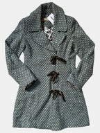 Blue & Brown Vintage Jacket with 70s Pattern | Size 10 - Zip Vintage