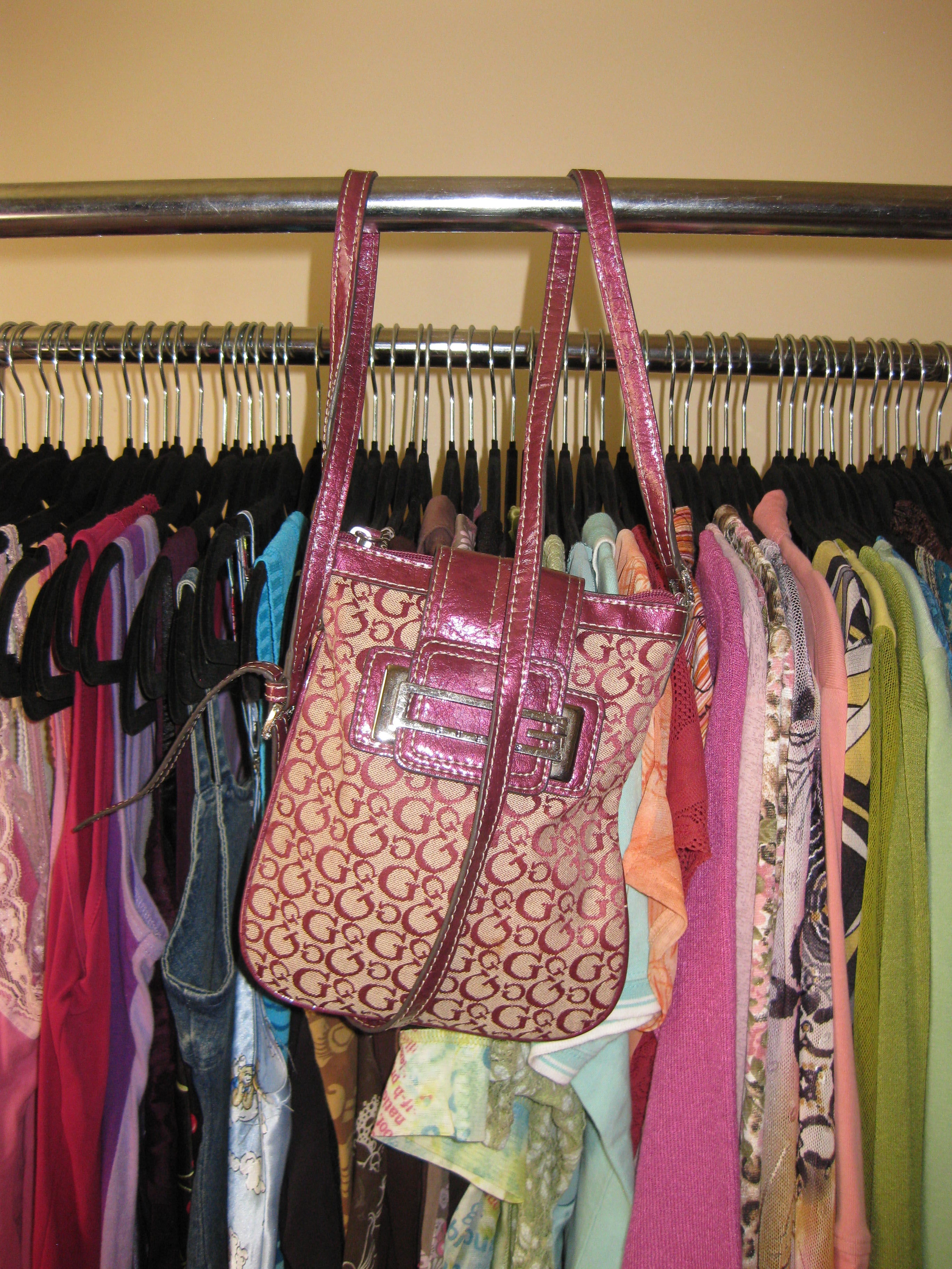 Guess brand vintage crossbody bag in pink