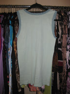 Blue two tone butterfly cami top from the Y2K era size S