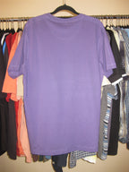 Purple Y2K graphic print tee, size large